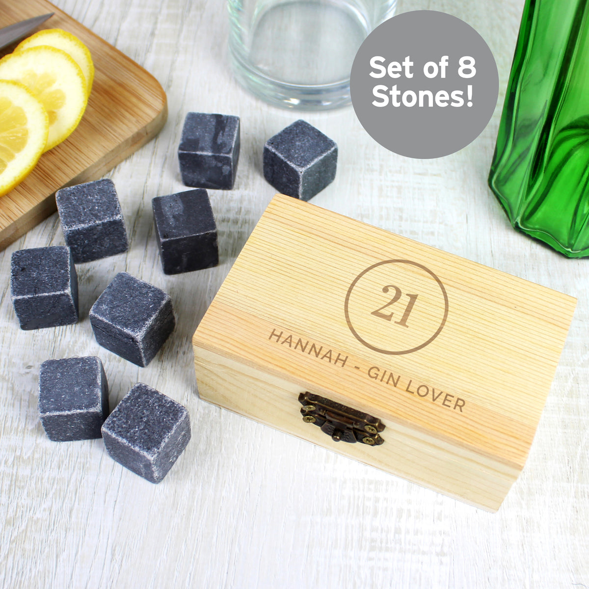 Personalised Birthday Cooling Stones for Wedding