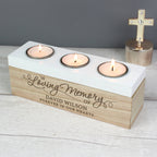 Personalised In Loving Memory Triple Tea Light Box | Memorial Gift