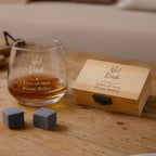 Personalised No.1 Cooling Stones & Glass Set | Wedding Gift