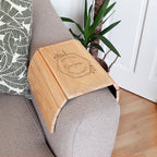 Personalised Take Time For Yourself Wooden Sofa Tray | Christmas Gift
