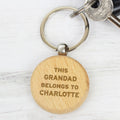Personalised This...Belongs To Wooden Keyring | Keyrings | Inspired Creative Gifts
