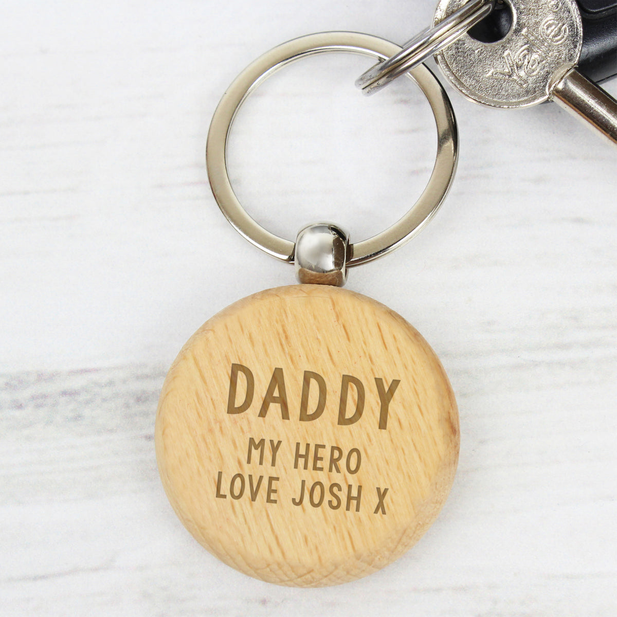 Personalised Free Text Wooden Keyring | Keyrings
