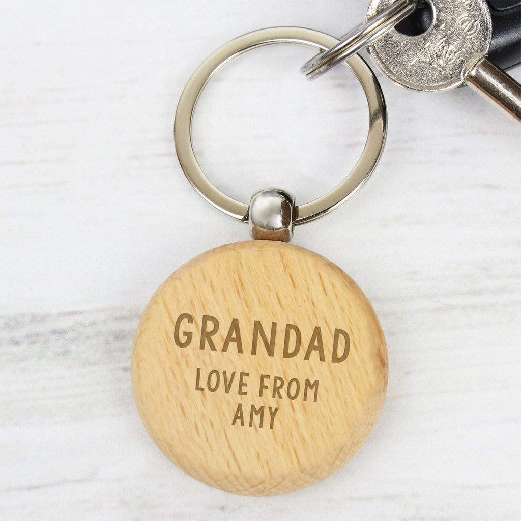 Personalised Free Text Wooden Keyring | Keyrings
