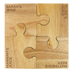 Personalised Free Text Jigsaw Coasters for Wedding