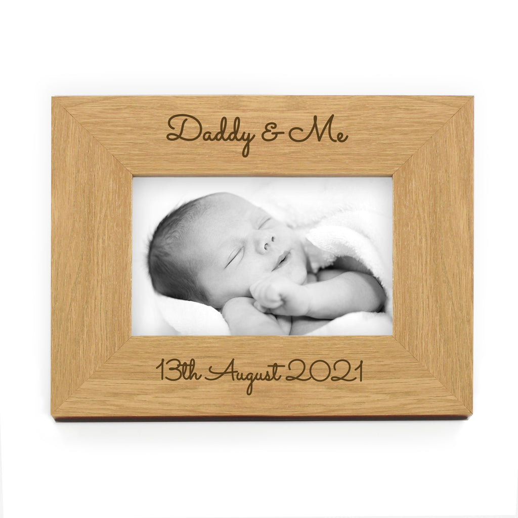 Personalised Free Text 6x4 Wooden Photo Frame - Inspired Creative Gifts