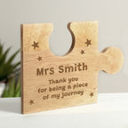 Personalised Star Design Jigsaw Piece for Wedding