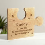 Personalised Star Design Jigsaw Piece for Wedding