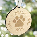 Personalised Dog Breed Round Wooden Bauble |  | Inspired Creative Gifts