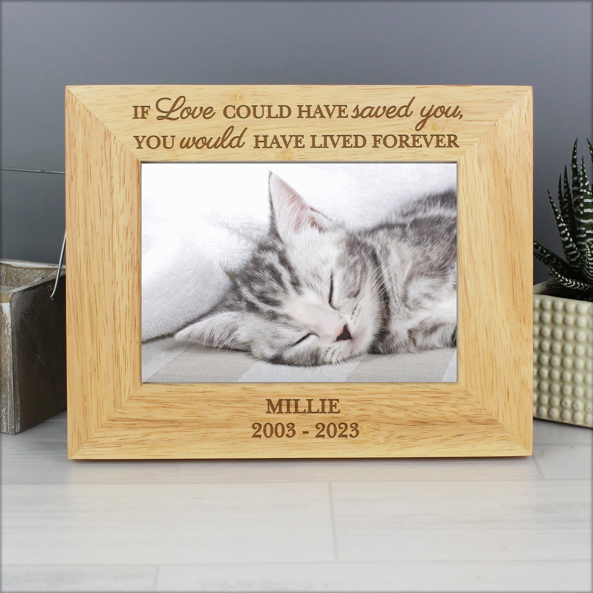 Personalised Pet Memorial 6x4 Photo Frame - Inspired Creative Gifts