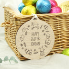 Personalised Happy Easter Wooden Decoration | Hanging Decorations & Signs