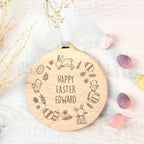 Personalised Happy Easter Wooden Decoration | Hanging Decorations & Signs