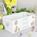 Personalised Easter Bunny Small Wooden Crate | Easter Gift