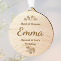 Personalised Wedding Party Wooden Tag | Hanging Decorations & Signs