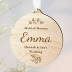 Personalised Wedding Party Wooden Tag | Hanging Decorations & Signs