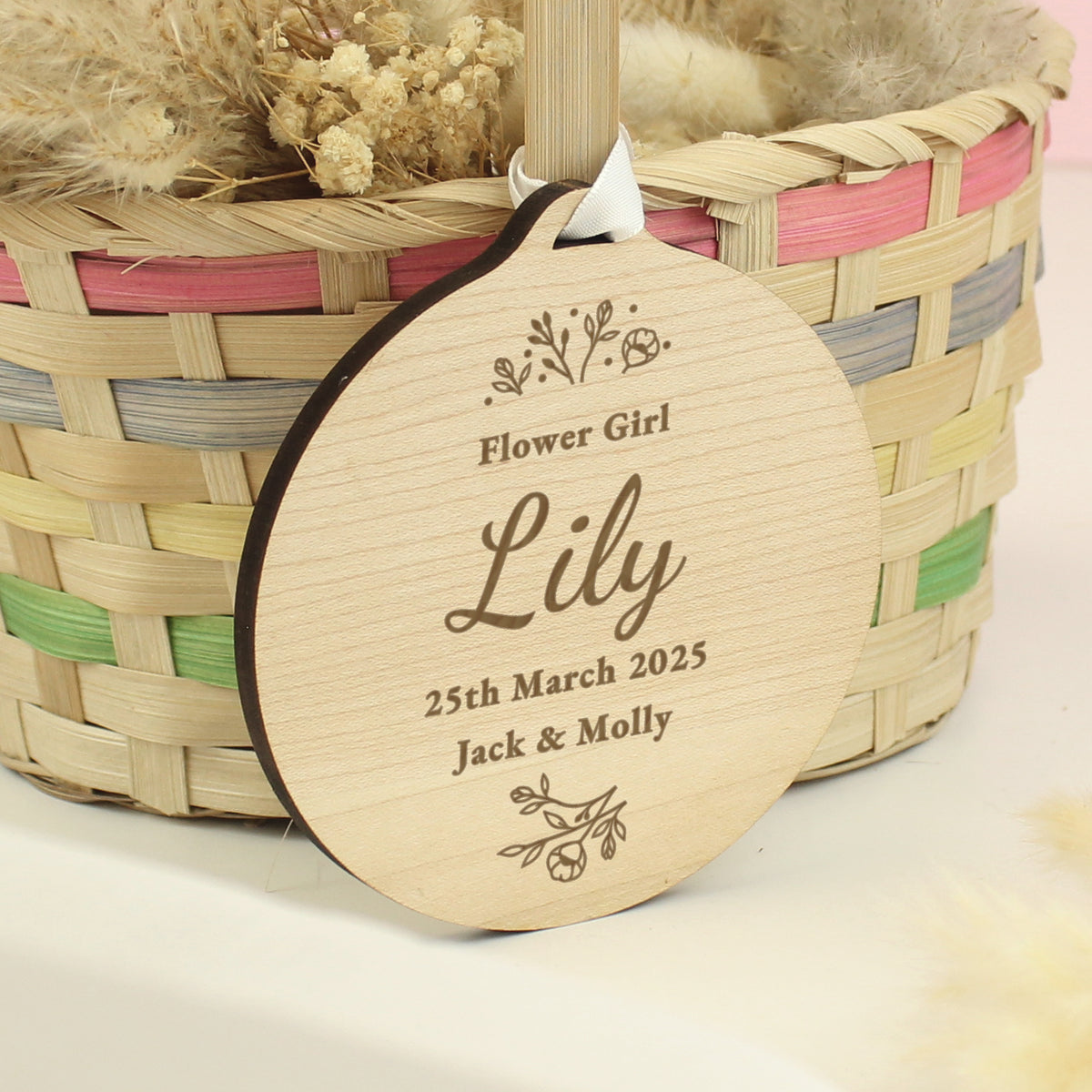 Personalised Wedding Party Wooden Tag | Hanging Decorations & Signs