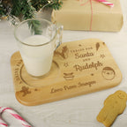 Personalised Treats for Santa Coaster Tray for Christmas