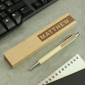 Personalised Name Only Wooden Pen and Box | Gift for Him