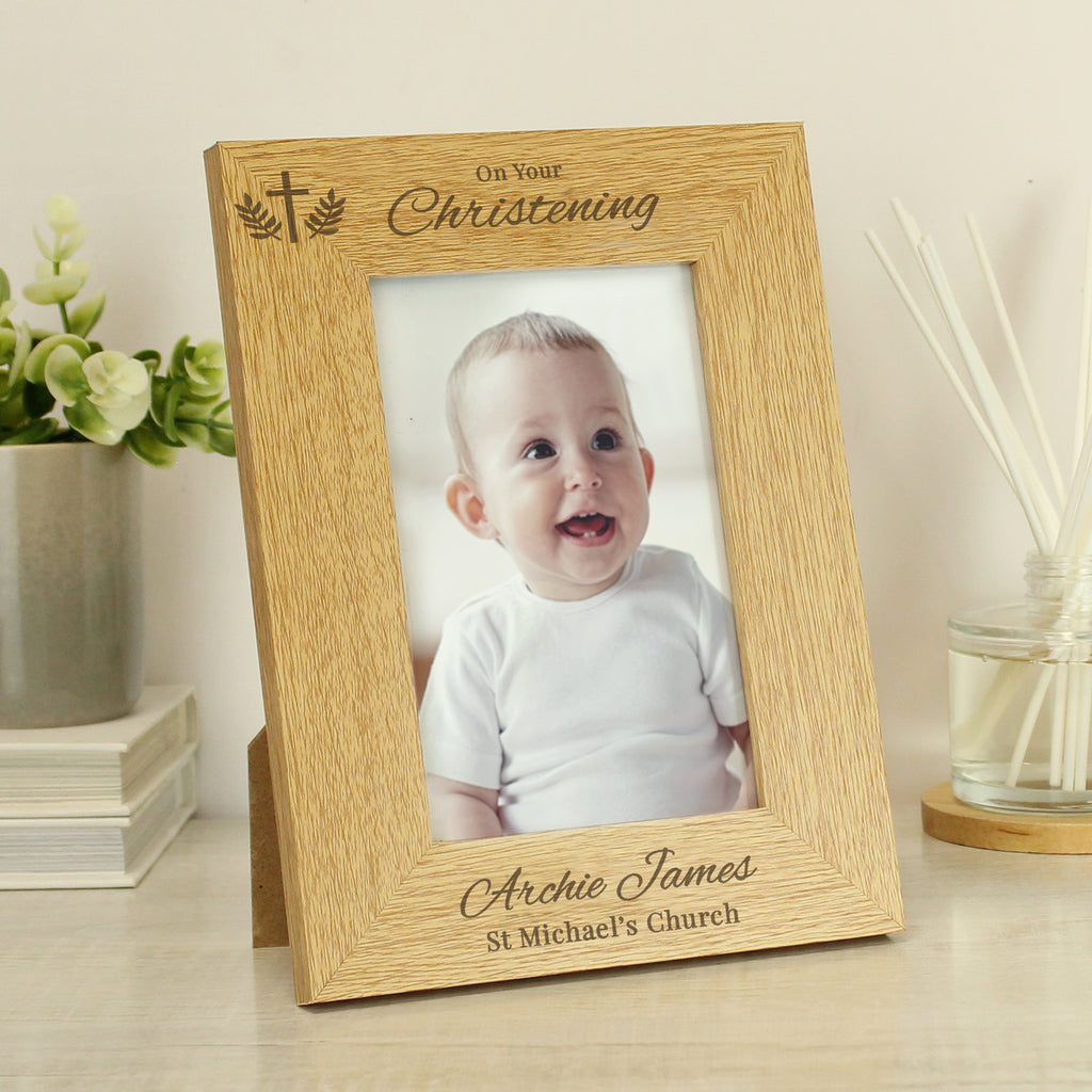 Personalised Christening 6x4 Photo Frame - Picture Frame - Inspired Creative Gifts