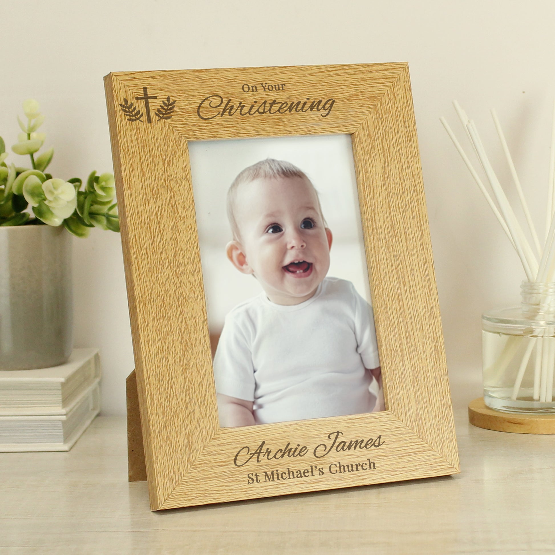 Personalised Christening 6x4 Photo Frame - Picture Frame - Inspired Creative Gifts