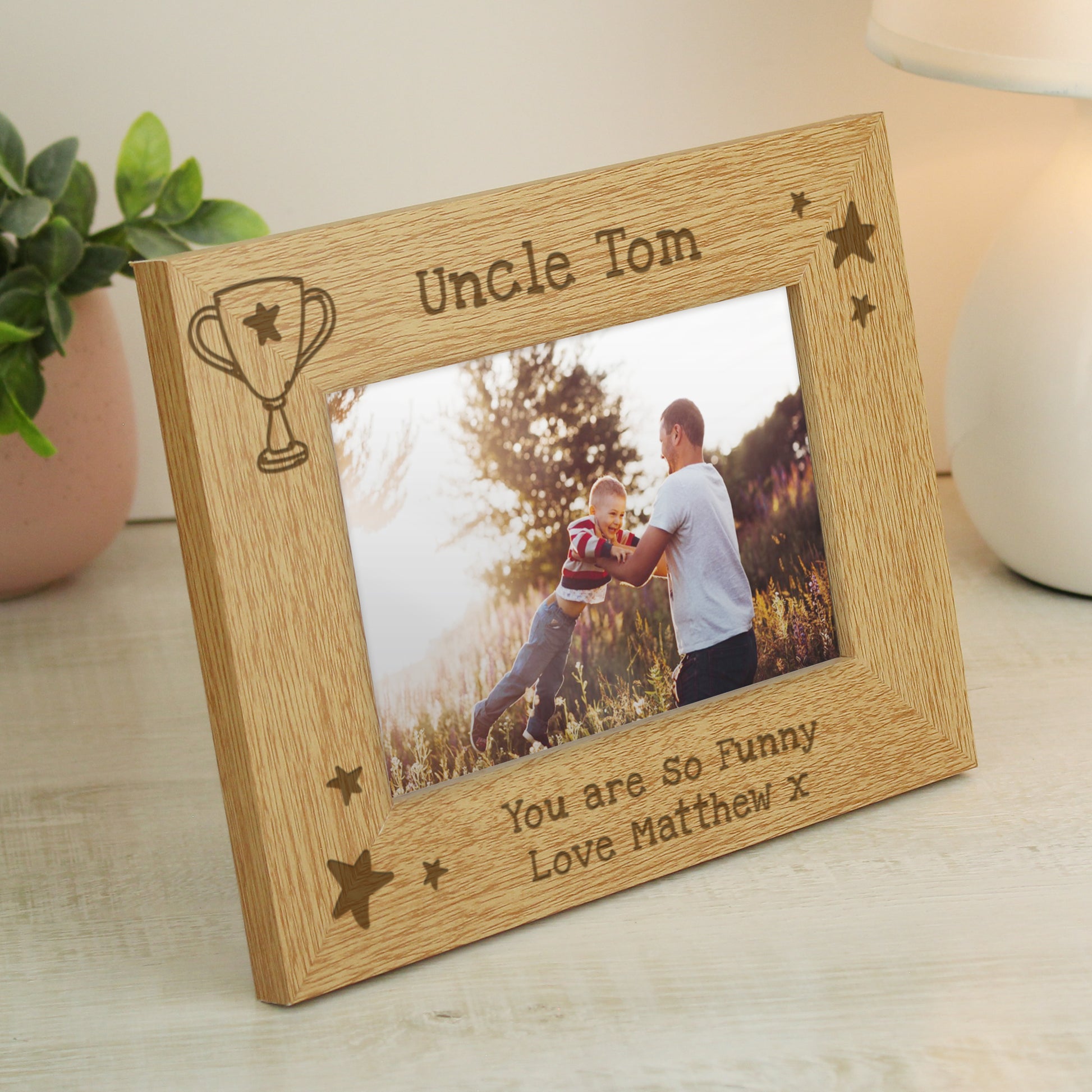 Personalised Simply The Best 6x4 Landscape Wooden Photo Frame - Picture Frame - Inspired Creative Gifts