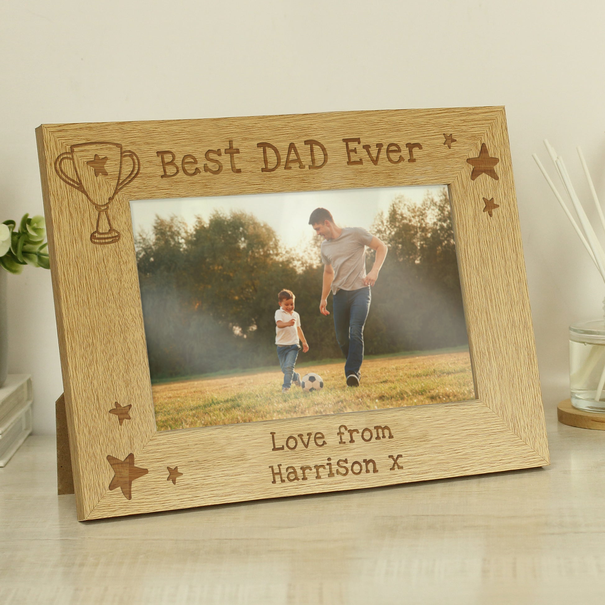Personalised Simply The Best 6x4 Landscape Wooden Photo Frame - Picture Frame - Inspired Creative Gifts