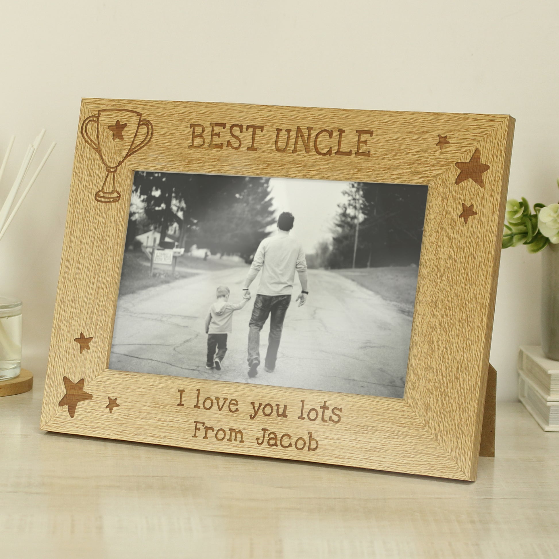 Personalised Simply The Best 6x4 Landscape Wooden Photo Frame - Picture Frame - Inspired Creative Gifts