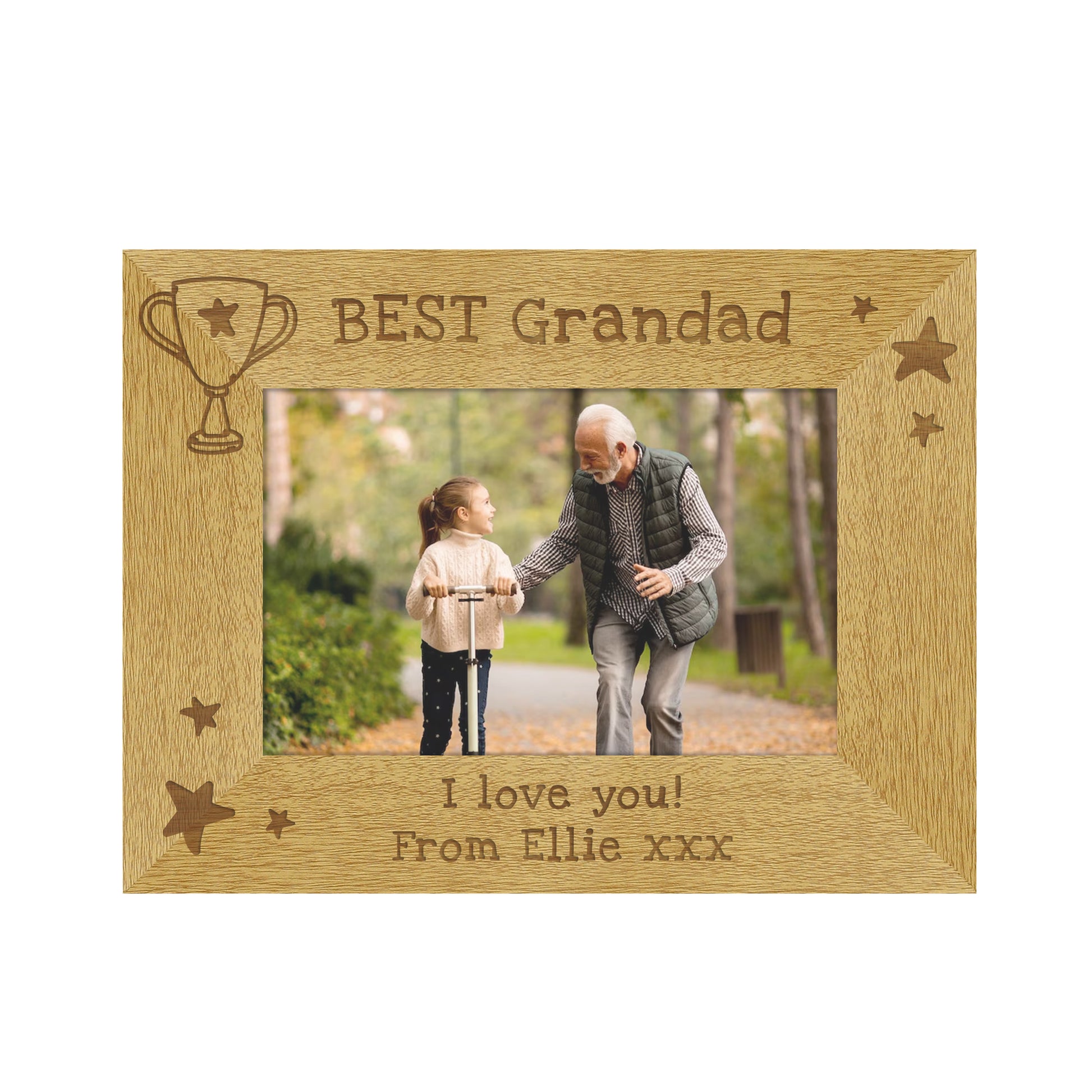 Personalised Simply The Best 6x4 Landscape Wooden Photo Frame - Picture Frame - Inspired Creative Gifts