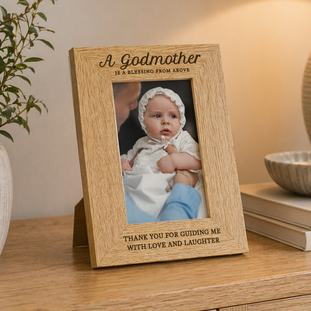 Personalised Godmother 6x4 Wooden Photo Frame | Photo Frames, Albums and Guestbooks | Inspired Creative Gifts