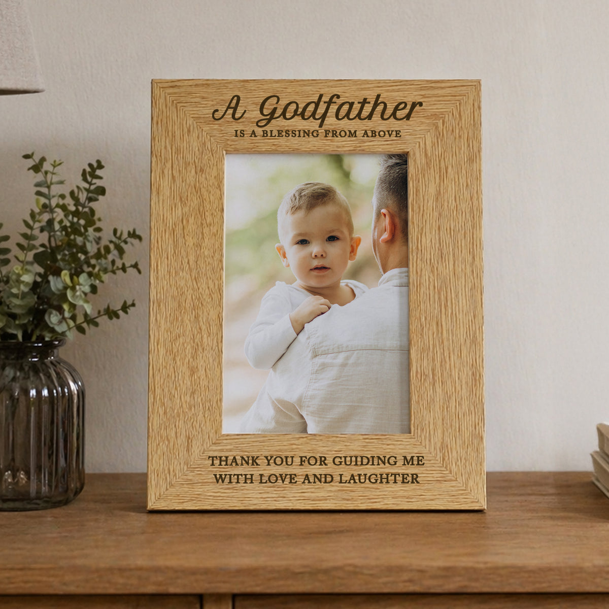 Personalised Godfather 6x4 Wooden Photo Frame | Photo Frames, Albums and Guestbooks | Inspired Creative Gifts