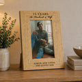 Personalised Anniversary 6x4 Wooden Photo Frame | Photo Frames, Albums and Guestbooks | Anniversary Gift