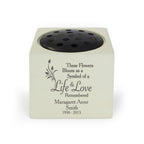 Personalised Life & Love Memorial Resin Vase | Memorials