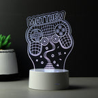 Personalised Name Gaming LED Colour Changing Night Light | LED Lights, Candles & Decorations