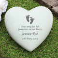 Personalised Footprints Heart Memorial | Memorials | Inspired Creative Gifts