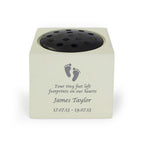 Personalised Footprints Memorial Vase | Memorials | Inspired Creative Gifts