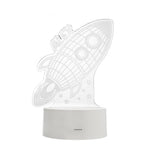 Personalised Space Rocket LED Colour Changing Wireframe Night Light | LED Lights, Candles & Decorations | Inspired Creative Gifts