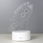 Personalised Space Rocket LED Colour Changing Wireframe Night Light | LED Lights, Candles & Decorations | Inspired Creative Gifts