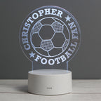Personalised Football LED Colour Changing Desk Night Light | Candles & Reed Diffusers | Christmas Gift