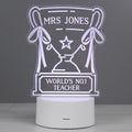 Personalised Trophy LED Colour Changing Night Light for Christmas