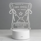 Personalised Trophy LED Colour Changing Night Light for Christmas