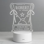 Personalised Trophy LED Colour Changing Night Light for Christmas