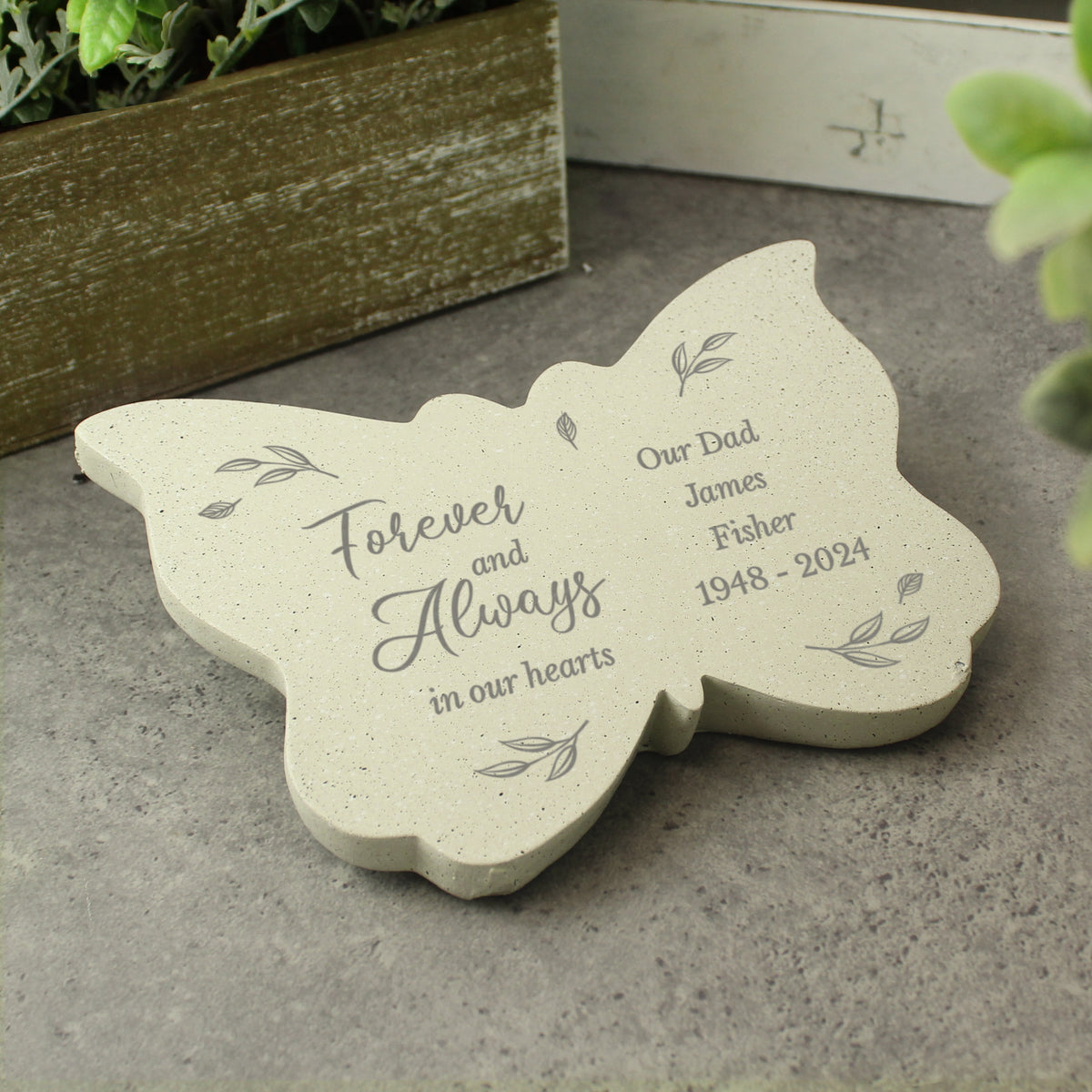 Personalised Forever and Always Memorial Butterfly | Ornaments | Memorial Gift