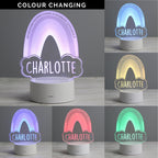 Personalised Rainbow LED Colour Changing Night Light | LED Lights, Candles & Decorations