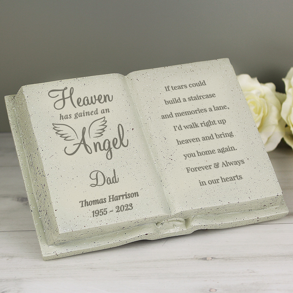 Personalised Angel Memorial Book | Memorial Gift