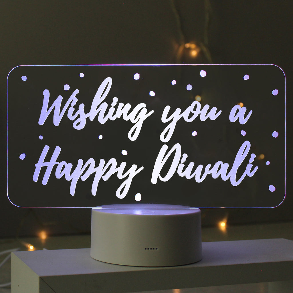 Personalised Polka-dot Message LED Colour Changing Night Light | LED Lights, Candles & Decorations
