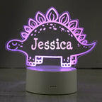 Personalised Dinosaur LED Colour Changing Night Light | LED Lights, Candles & Decorations | Christmas Gift