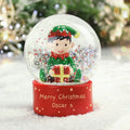 Personalised Message Elf Glitter Snow Globe |  | Inspired Creative Gifts