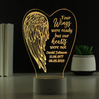 Personalised Angel Wings Memorial Colour Changing LED Light | LED Lights, Candles & Decorations | Inspired Creative Gifts
