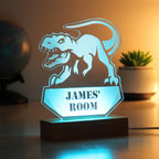 Personalised Dinosaur Wooden Based LED Light | LED Lights, Candles & Decorations | Inspired Creative Gifts