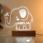Personalised Elephant Wooden Based LED Light | LED Lights, Candles & Decorations | Inspired Creative Gifts