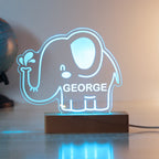 Personalised Elephant Wooden Based LED Light | LED Lights, Candles & Decorations | Inspired Creative Gifts